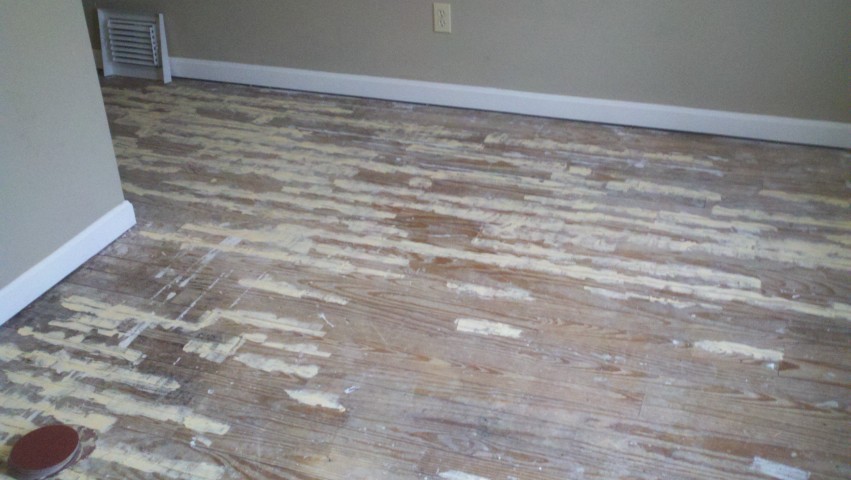 before hardwood floor resurfacing