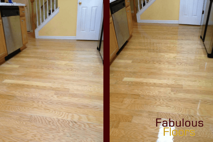 before and after hardwood floor resurfacing in burr ridge, il